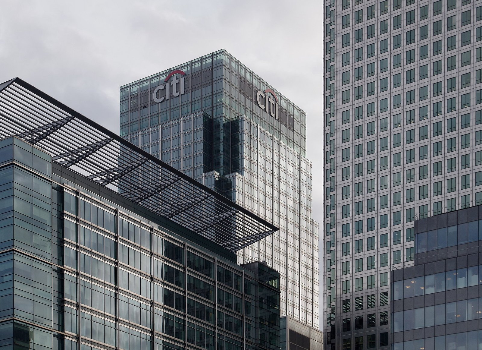 Canary Wharf financial district, London